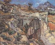 Vincent Van Gogh Entrance to a Quarry near Saint-Remy (nn04) Spain oil painting artist